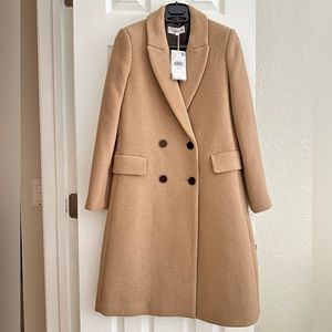Mango Double-breasted wool coat (NWT)